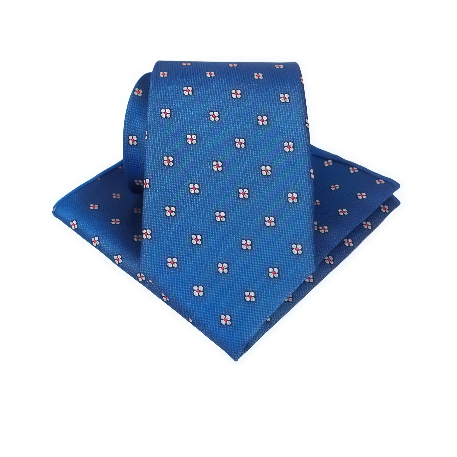 Sky Blue Four-Leaf Clover Tie