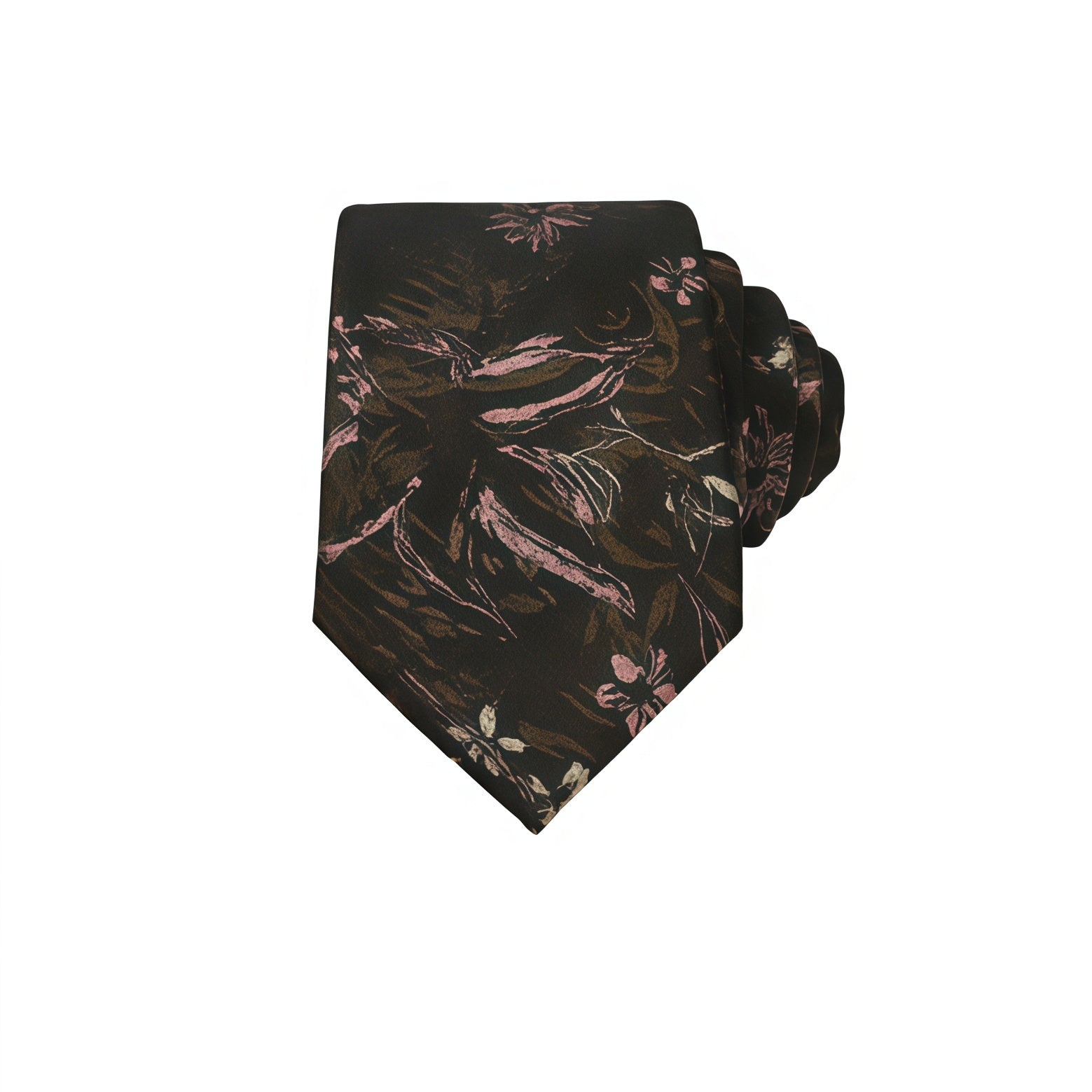 Black Embroidered Style Tie