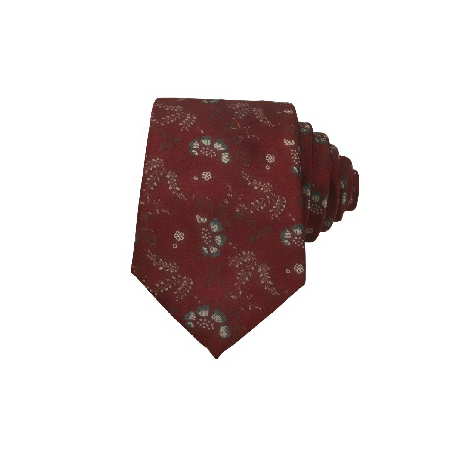 Deep Red Bohemian Style Tie