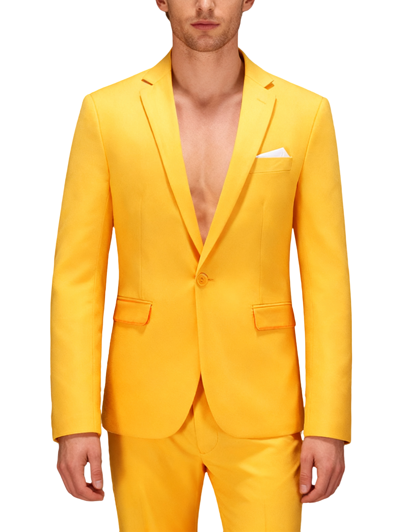 Single-button suit two-piece set (including a beautiful brooch and gift box packaging)
