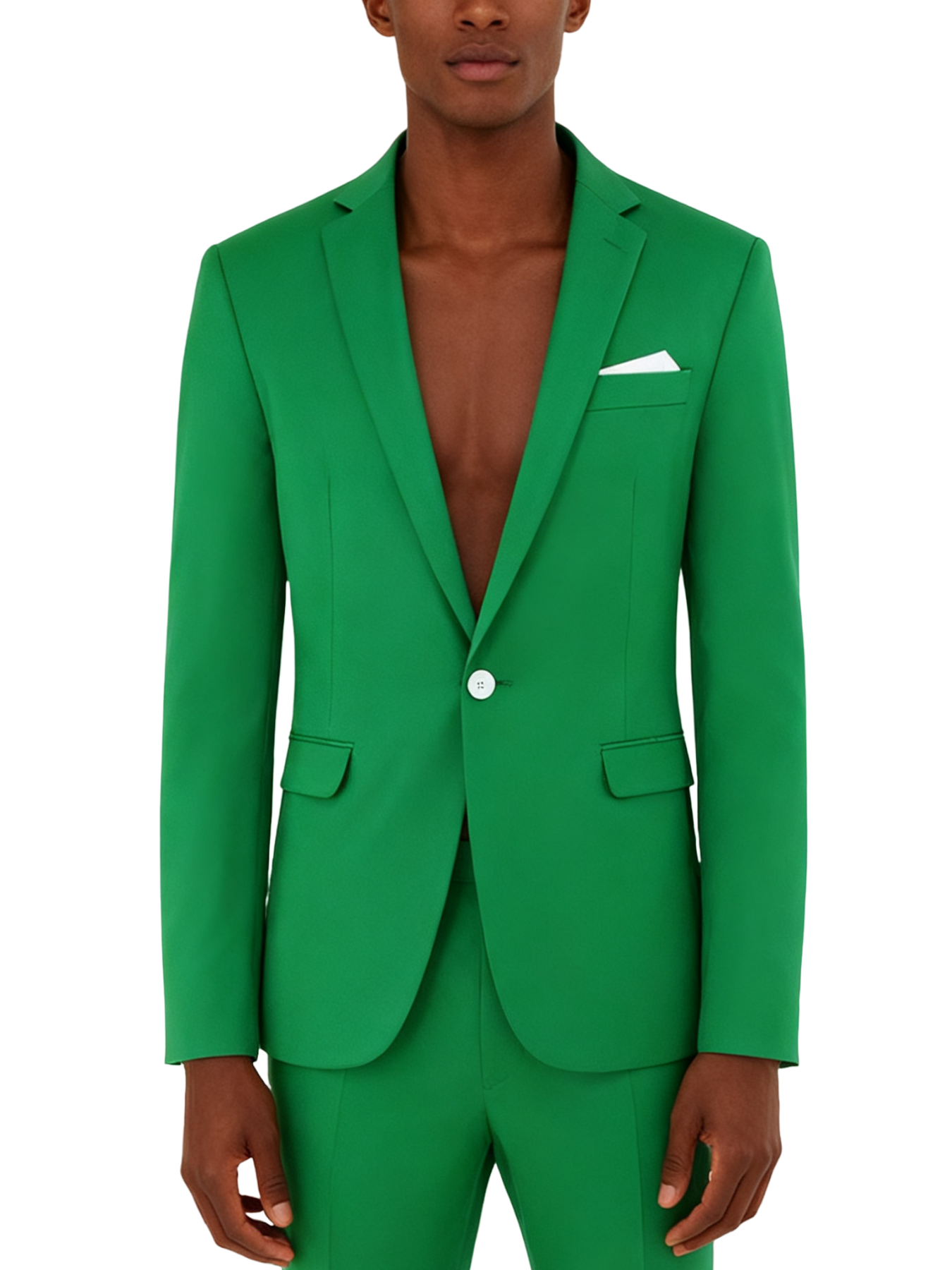 Single-button suit two-piece set (including a beautiful brooch and gift box packaging)