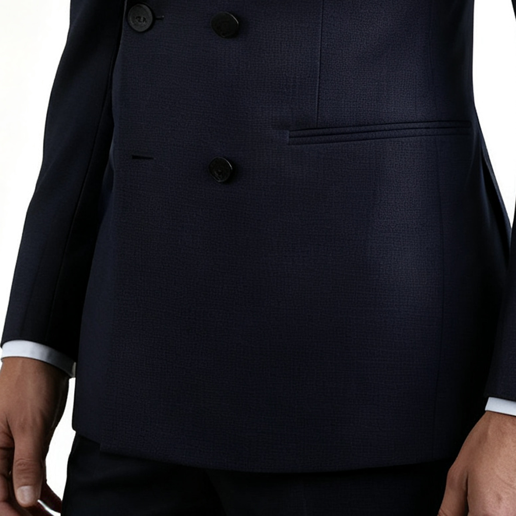 Freedom Island Two-button suit set, consisting of jacket, waistcoat and trousers in a three-piece set, with an adjustable belt, packed in a gift box.