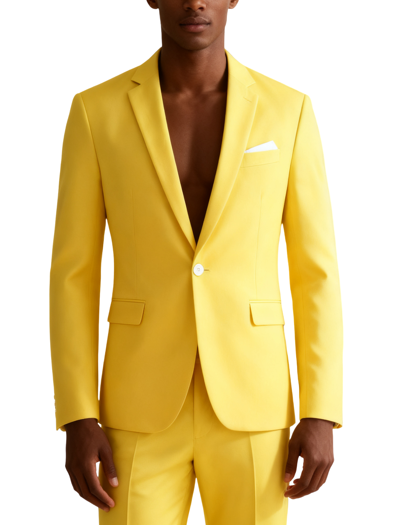 Single-button suit two-piece set (including a beautiful brooch and gift box packaging)