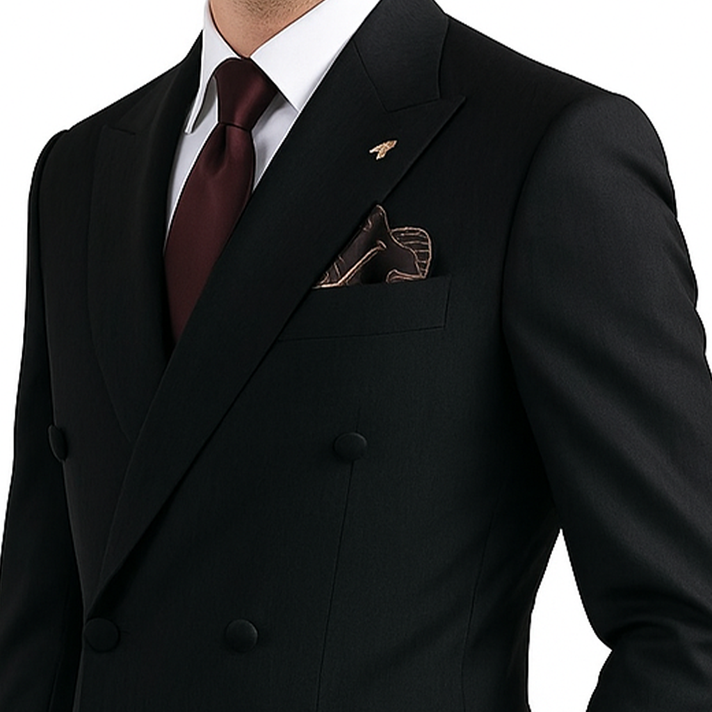 Freedom Island Two-button suit set, consisting of jacket, waistcoat and trousers in a three-piece set, with an adjustable belt, packed in a gift box.