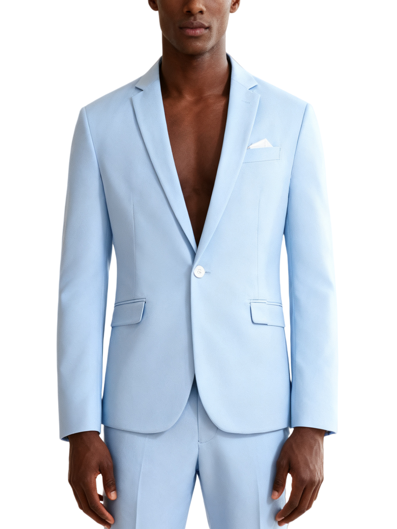 Single-button suit two-piece set (including a beautiful brooch and gift box packaging)
