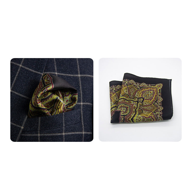 100% Silk Pocket Square – Available in Multiple Patterns