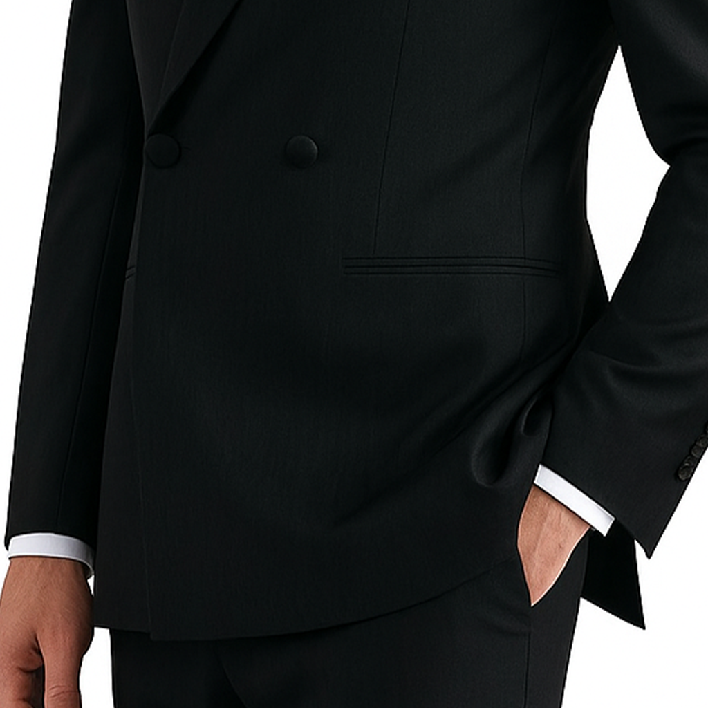 Freedom Island Two-button suit set, consisting of jacket, waistcoat and trousers in a three-piece set, with an adjustable belt, packed in a gift box.