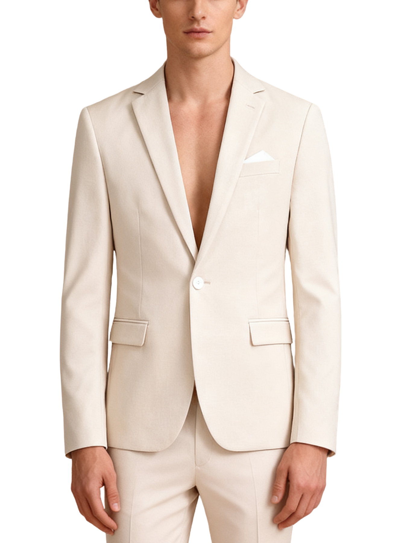 Single-button suit two-piece set (including a beautiful brooch and gift box packaging)