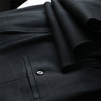 One button checked pattern regular style, including a random brooch and gift box packaging