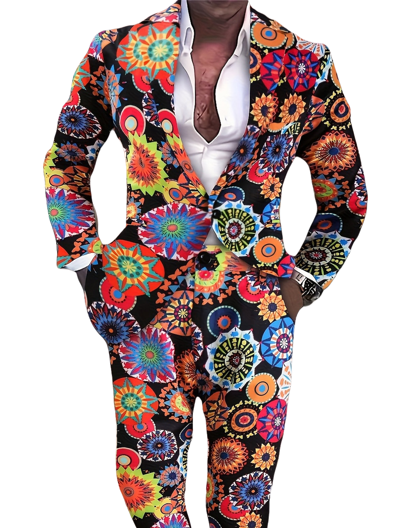 Sunflower Printed Suit Set