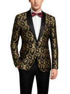 Autumn Jacquard Tuxedo Jacket