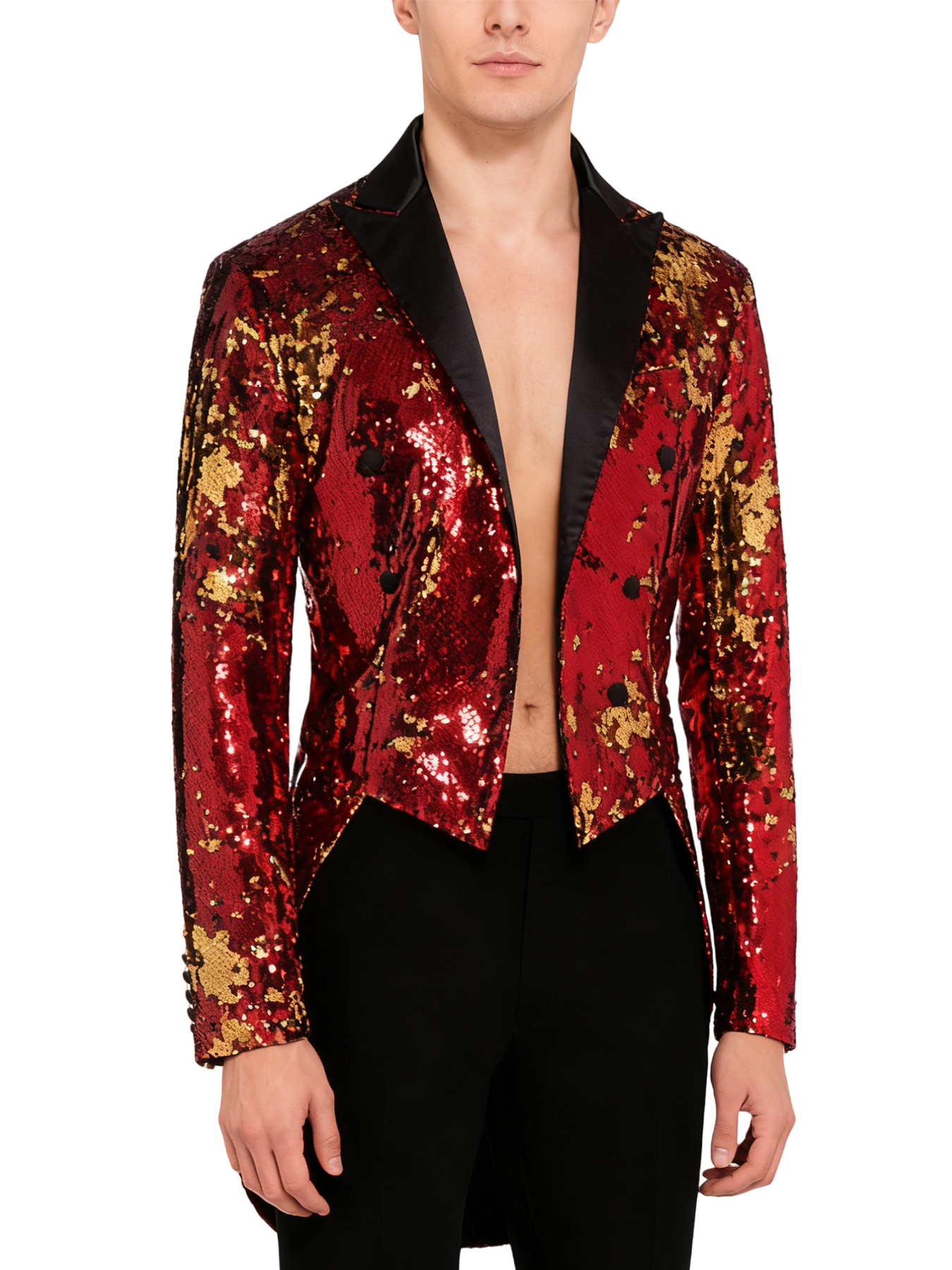 Tuxedo with Sequin Detailing