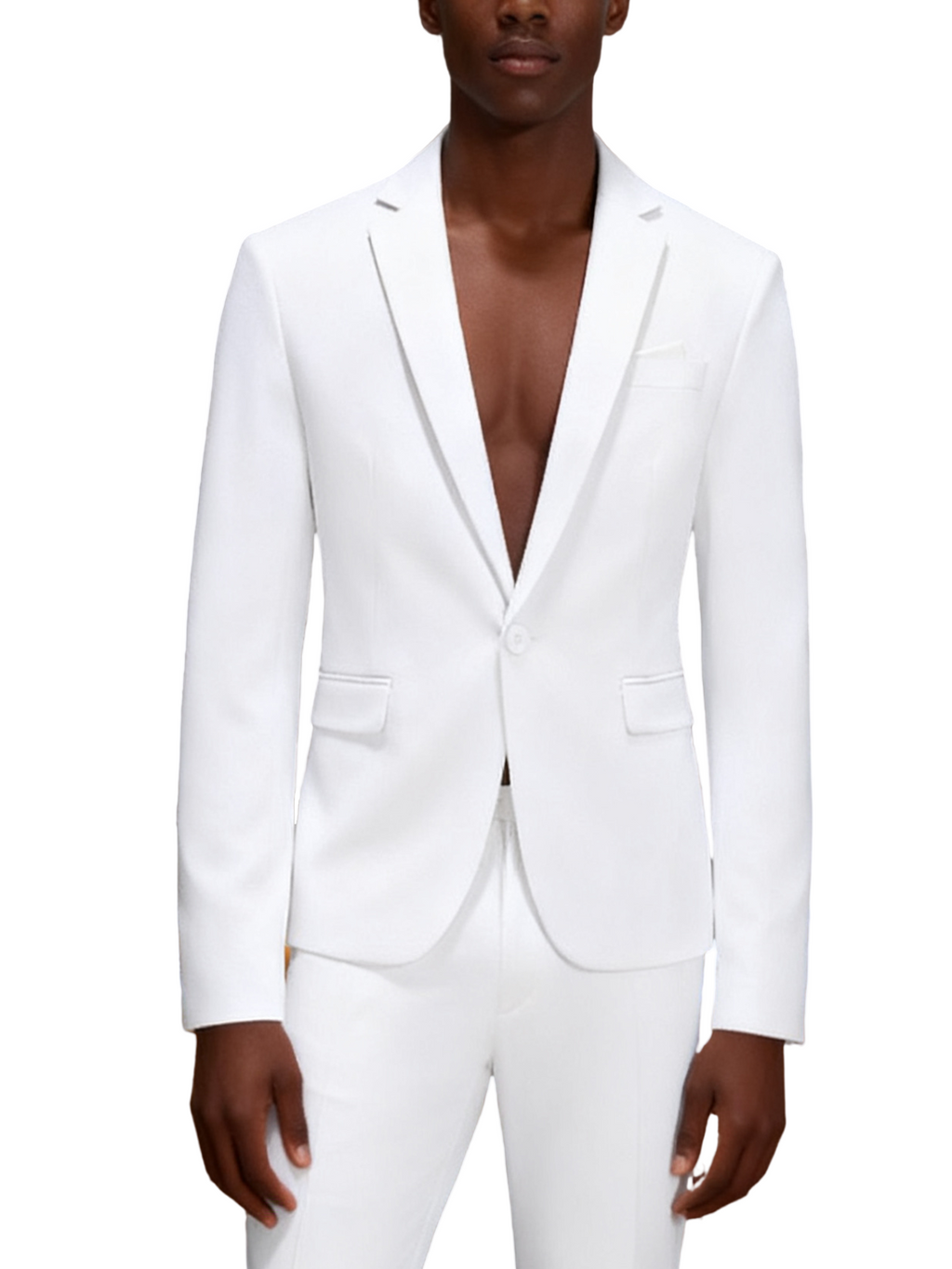 Single-button suit two-piece set (including a beautiful brooch and gift box packaging)