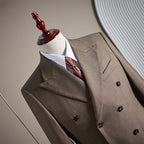 Freedom Island Double-Breasted Wool Suit 3-Piece Set – Available in Three Colors