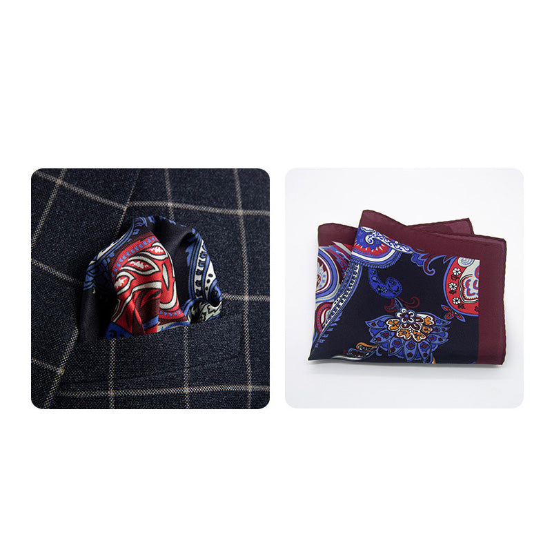 100% Silk Pocket Square – Available in Multiple Patterns