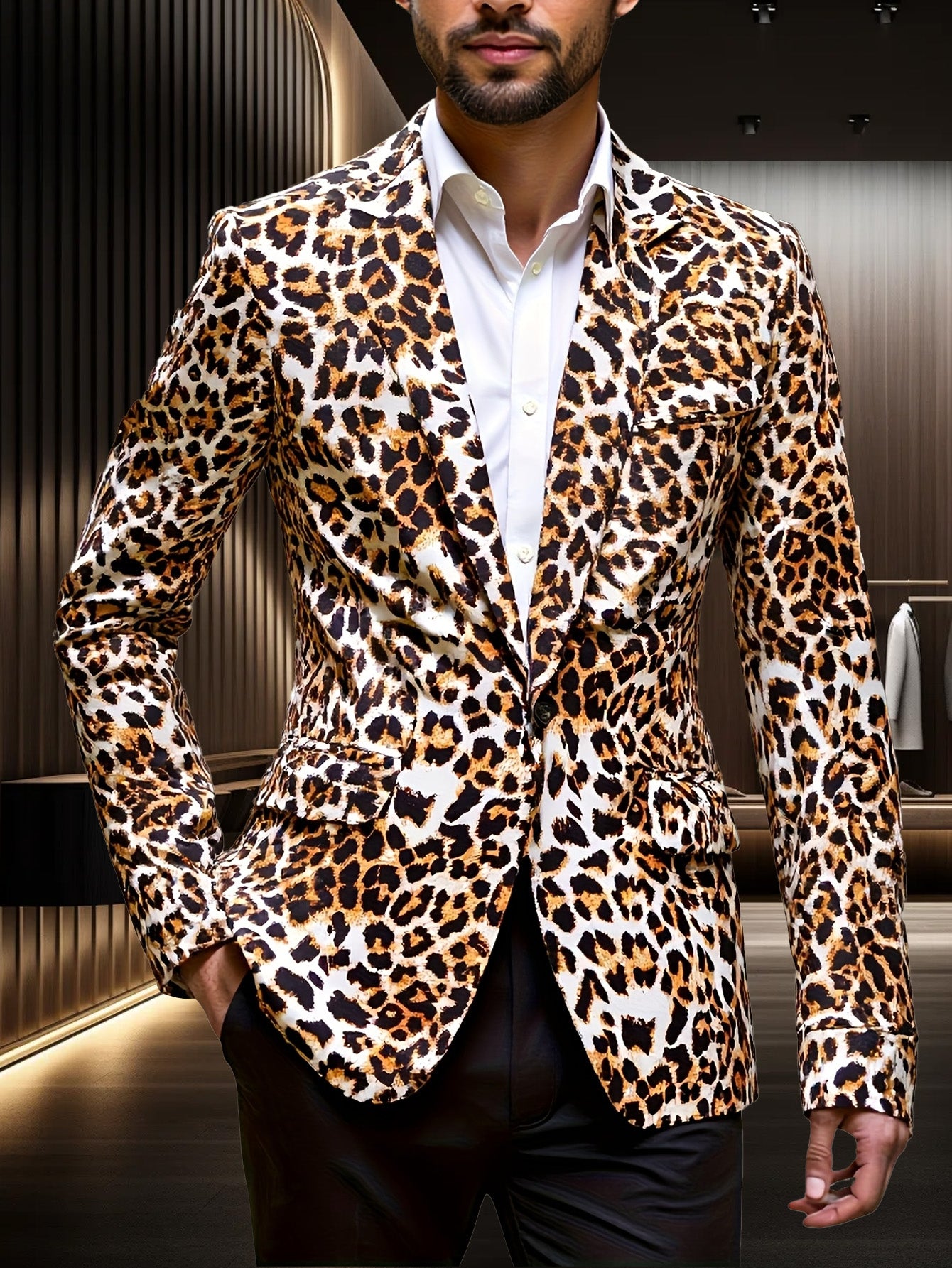 Leopard Pattern Suit
