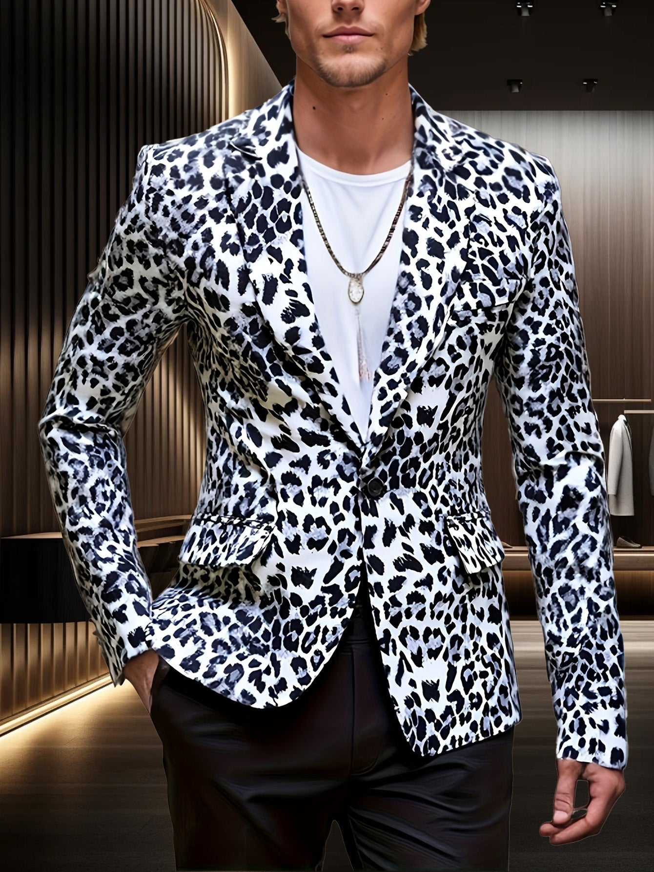 Leopard Pattern Suit