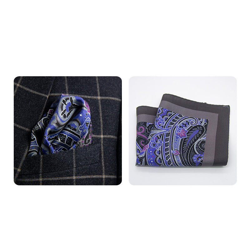 100% Silk Pocket Square – Available in Multiple Patterns