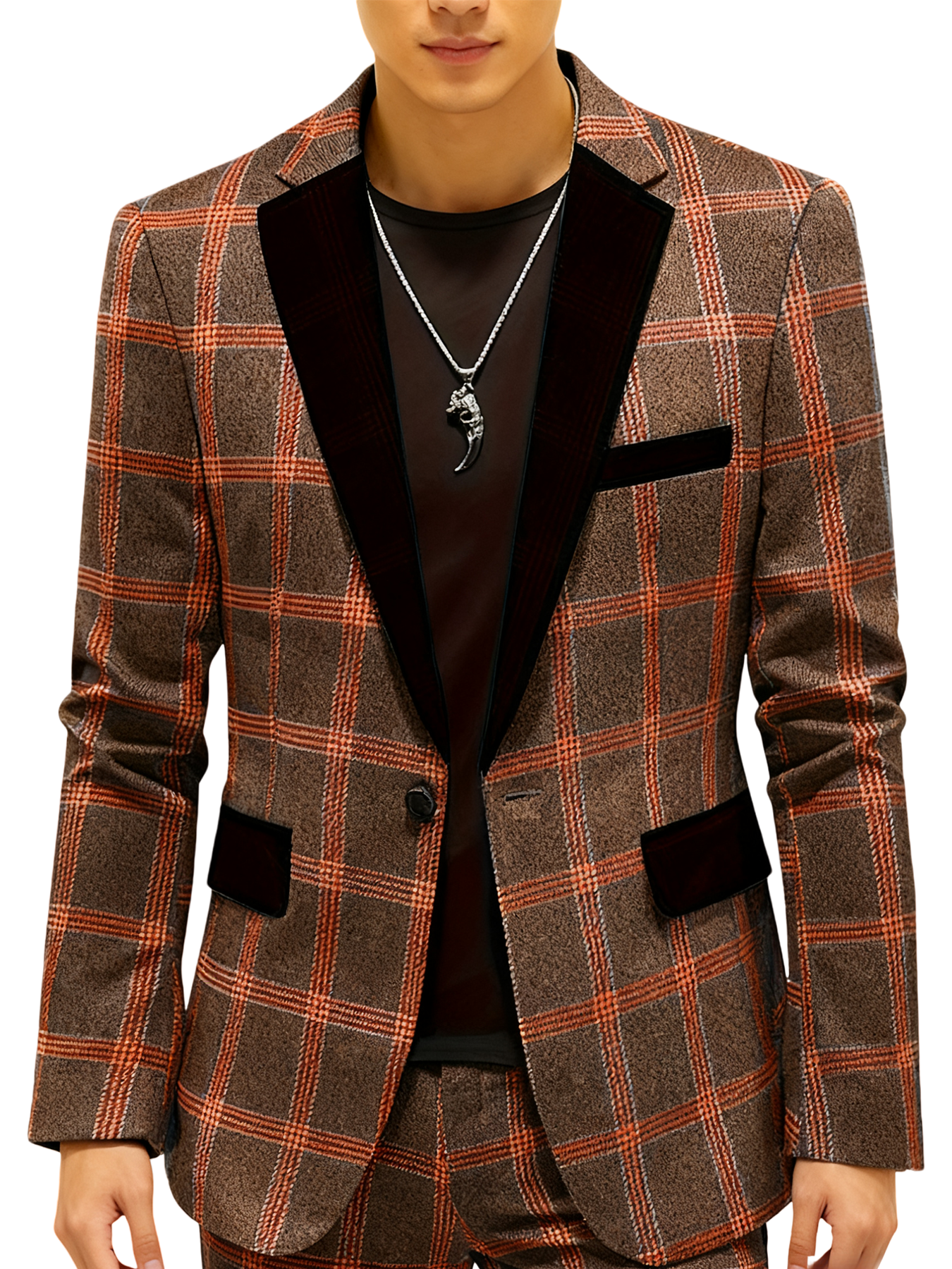 Check Pattern Blazer