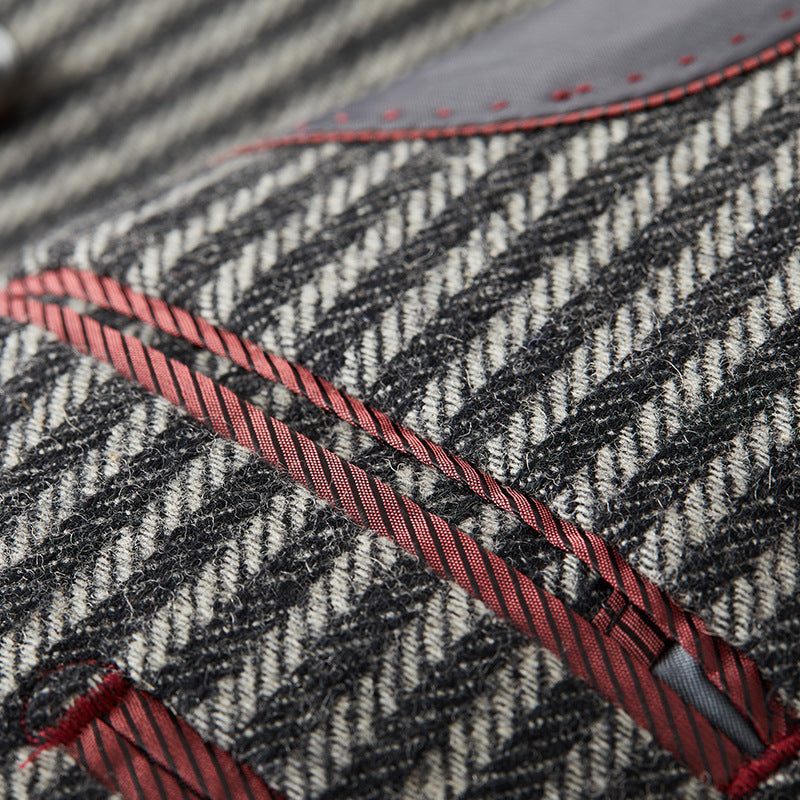 Wool Pinstripe 2-Piece Suit