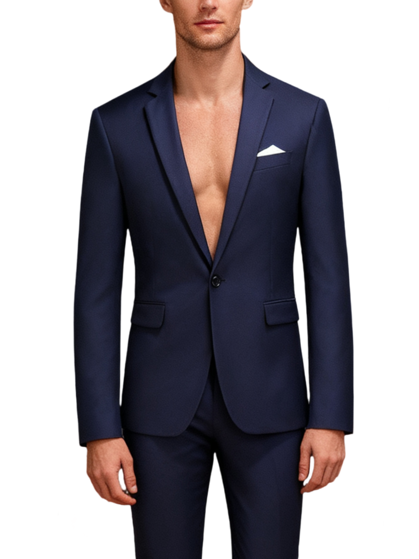 Single-button suit two-piece set (including a beautiful brooch and gift box packaging)