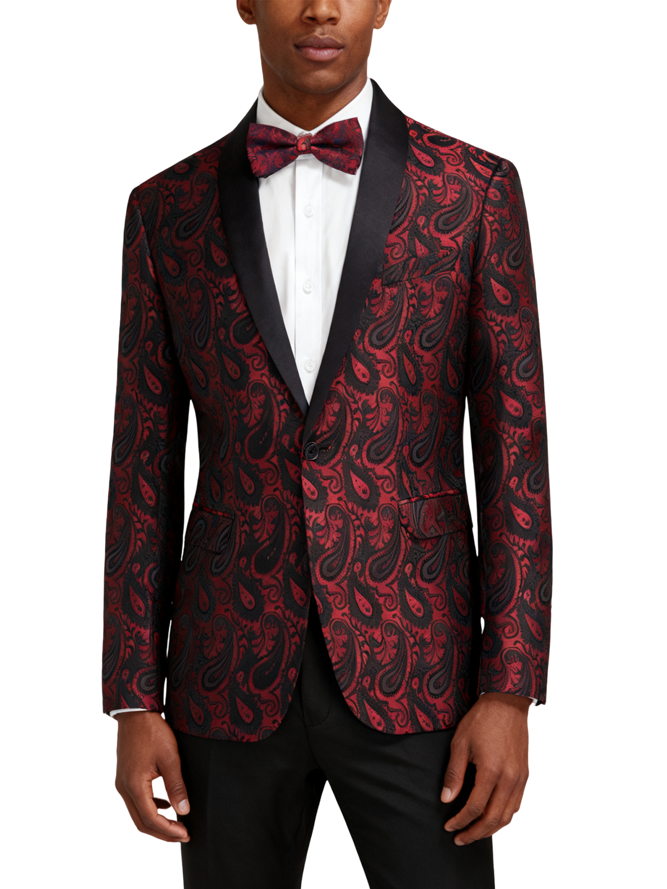 Autumn Jacquard Tuxedo Jacket