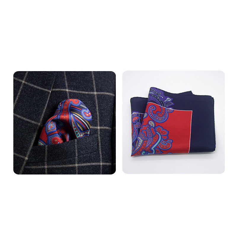 100% Silk Pocket Square – Available in Multiple Patterns