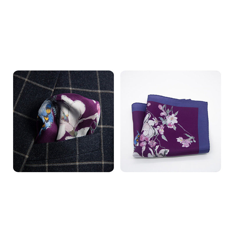 100% Silk Pocket Square – Available in Multiple Patterns