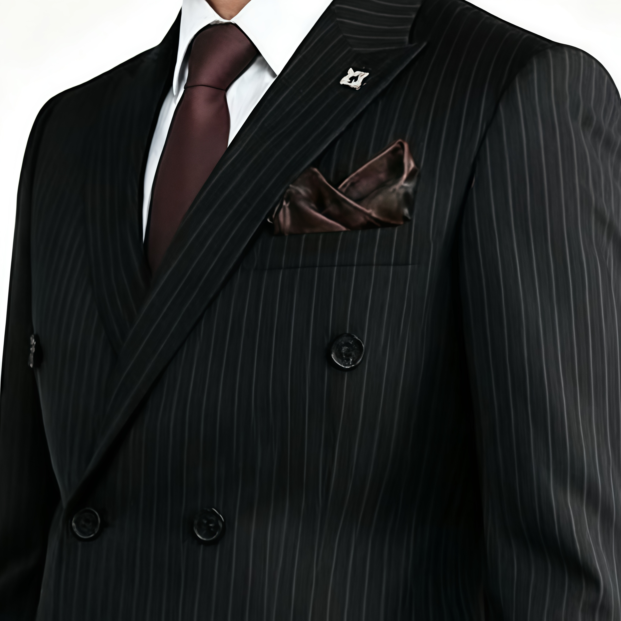 Classic Striped Wool Suit 3-Piece Set