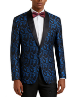 Autumn Jacquard Tuxedo Jacket