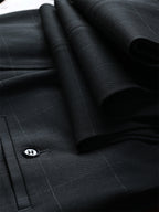 One button checked pattern regular style, including a random brooch and gift box packaging