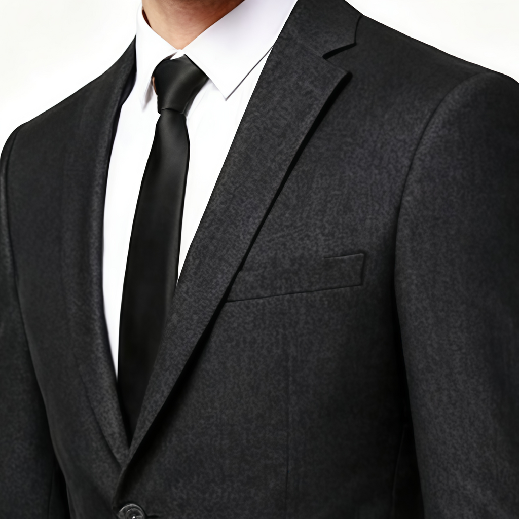Classic Two-Button Wool Suit – Two-Piece Set