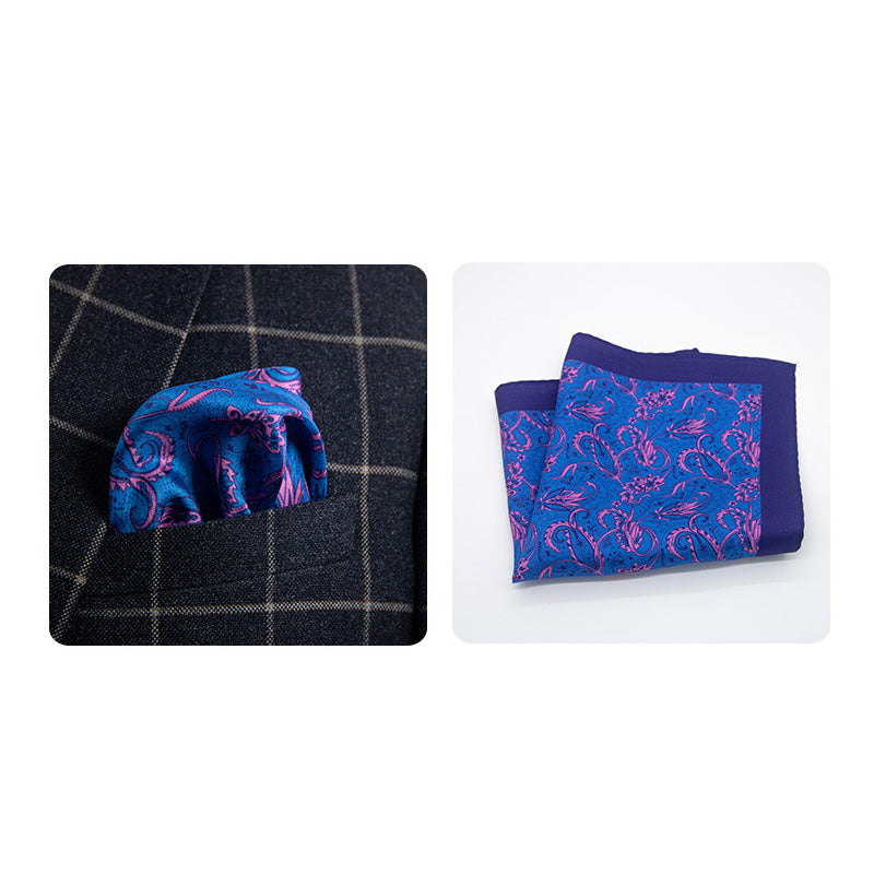 100% Silk Pocket Square – Available in Multiple Patterns