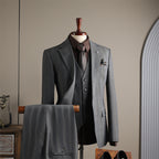 One button checked pattern regular style, including a random brooch and gift box packaging