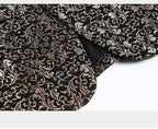 Two-piece Silk-finish Suit with Intricate Pattern