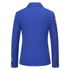 Slim-fit Suit Set with Gold-foil Leaf Pattern