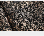 Two-piece Silk-finish Suit with Intricate Pattern