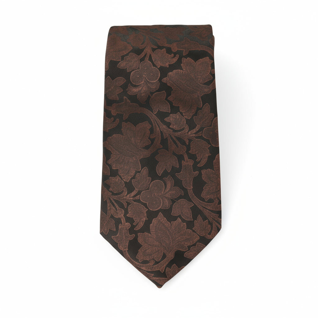 European Jacquard Maple Leaf Tie